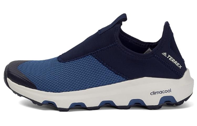 Adidas Terrex Climacool Breeze Slip Resistant, Abrasion Resistant, Lightweight Low top Outdoor Shoes Men's White Blue