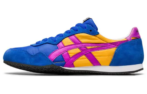 Onitsuka Tiger Serrano Nylon Slip Resistant Abrasion Resistant Low top Casual Shoes Unisex Blue Yellow Red