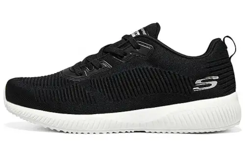 Skechers Squad Mesh, Textile Low top Casual Shoes Men's Black White