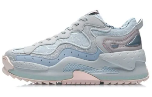 Li Ning CF Casual Shoes Women's Low Top Blue/Pink