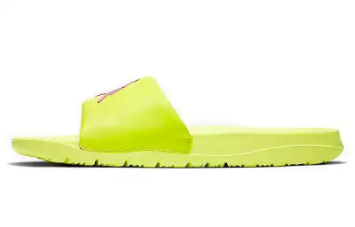 Jordan Comfortable Slip Resistant Slide Slippers Unisex Neon Yellow