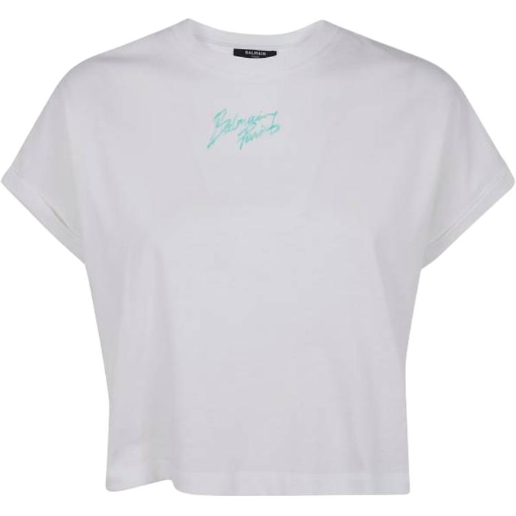 Женская футболка BALMAIN SS26T (белая)