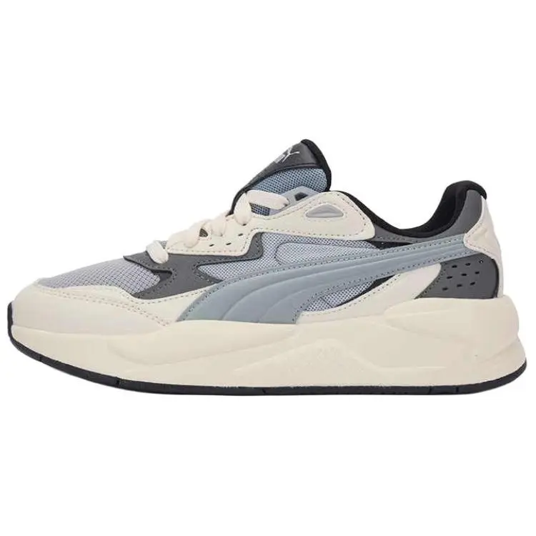 PUMA X Ray Speed Comfortable Abrasion Resistant Low top Casual Shoes Unisex White Gray