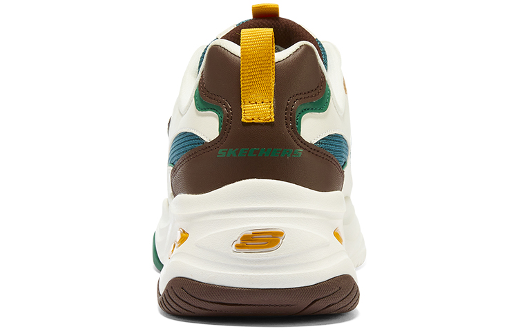Женские кроссовки Skechers D'LITES 4.0 (бело-зеленые) — Белый / зелёный — фото 4
