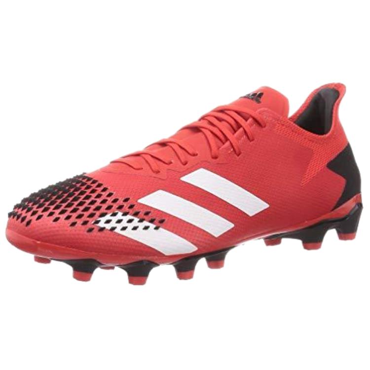 Adidas Predator 20.2 comfortable and versatile MG (glue spikes) artificial grass football shoes men's black red white