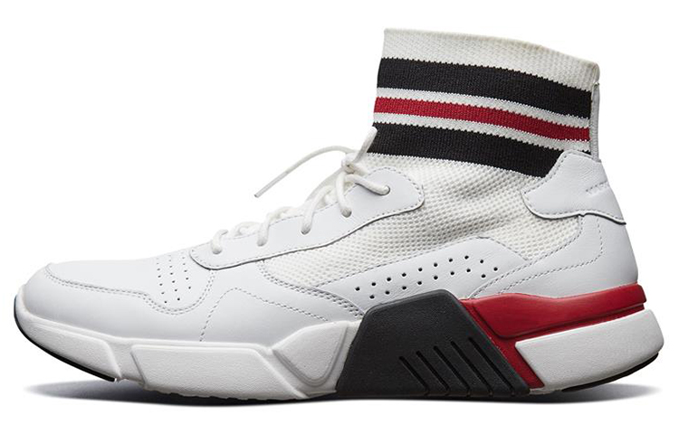 Мужские кроссовки Skechers Block (бело-красные)