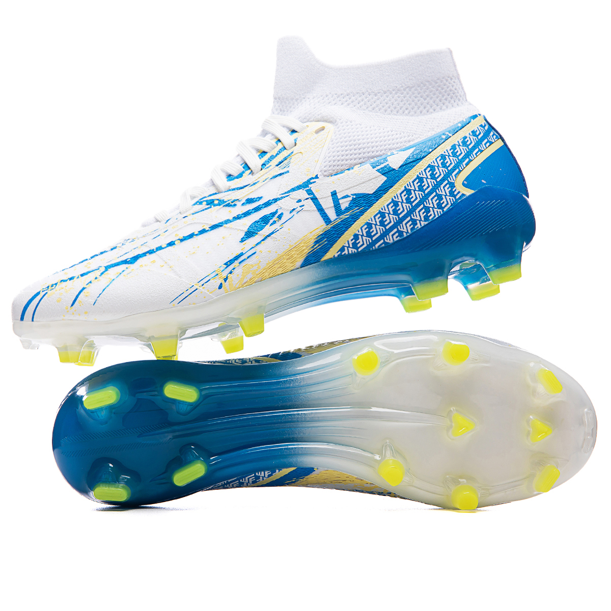 Saibi FG Firm Ground Soft Ground Support Impact Resistant Anti Twist Support Impact Resistant Anti Twist Soccer Shoes