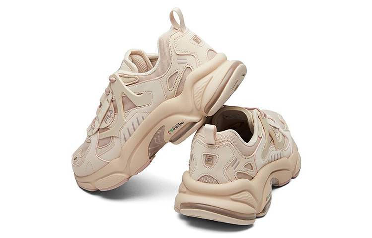 Женские кроссовки Fila FUSION RJV (бежевые) — фото 5