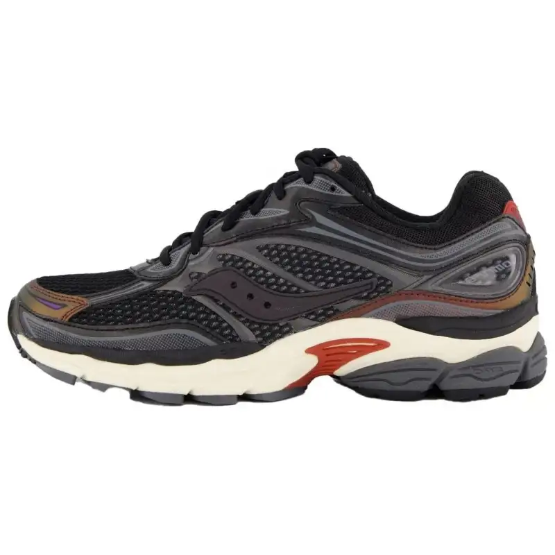 Saucony Pro Grid Omni 9 Slip Resistant Abrasion Resistant Low top Casual Shoes Men's Black Brown