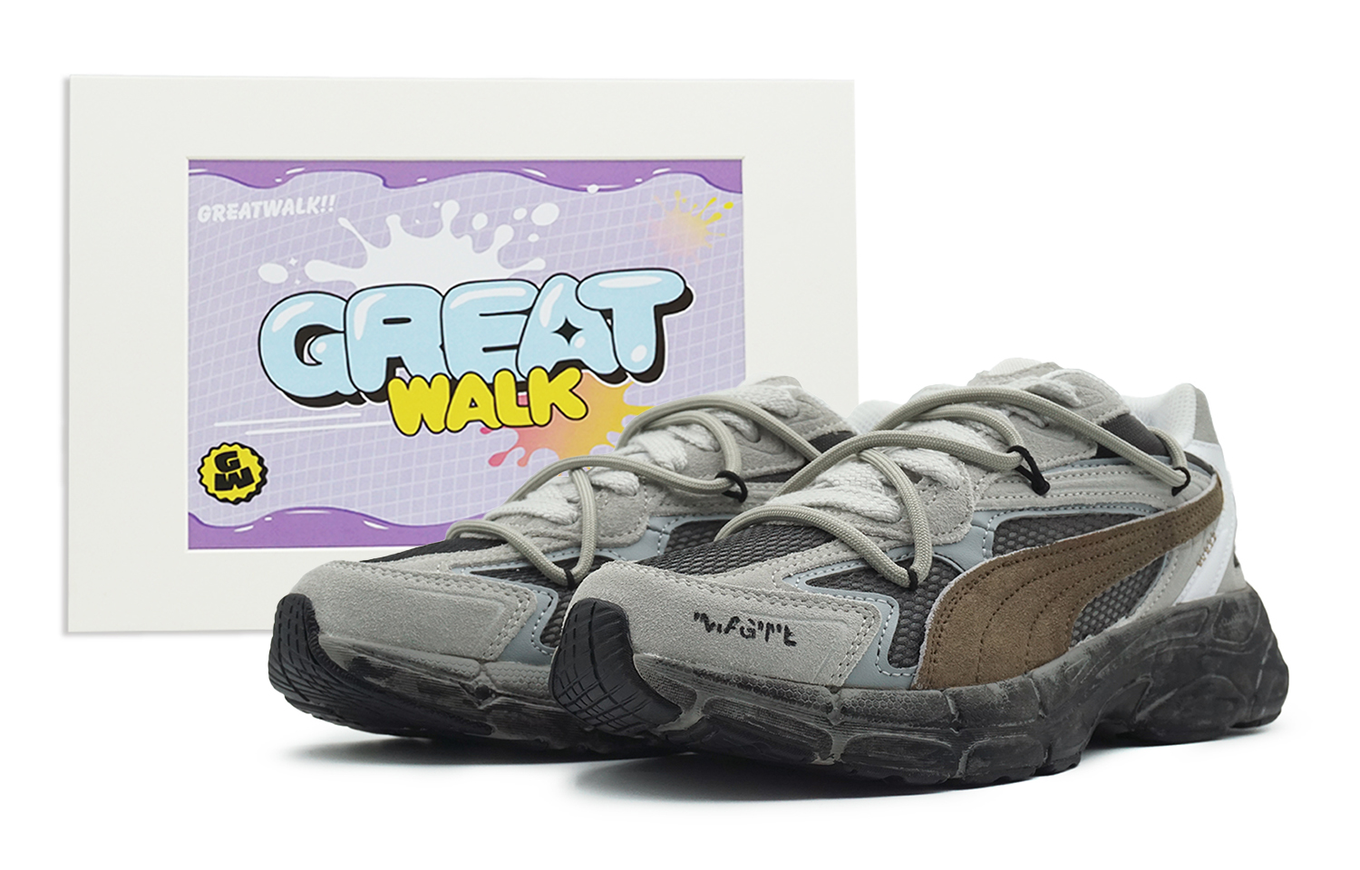 PUMA Teveris Nitro Slip Resistant, Abrasion Resistant, Breathable Coverage Low top Casual Shoes Unisex Taupe