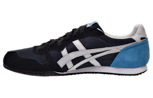 Onitsuka Tiger Serrano Cushioning Slip Resistant Abrasion Resistant Low top Casual Shoes Unisex Blue Black White