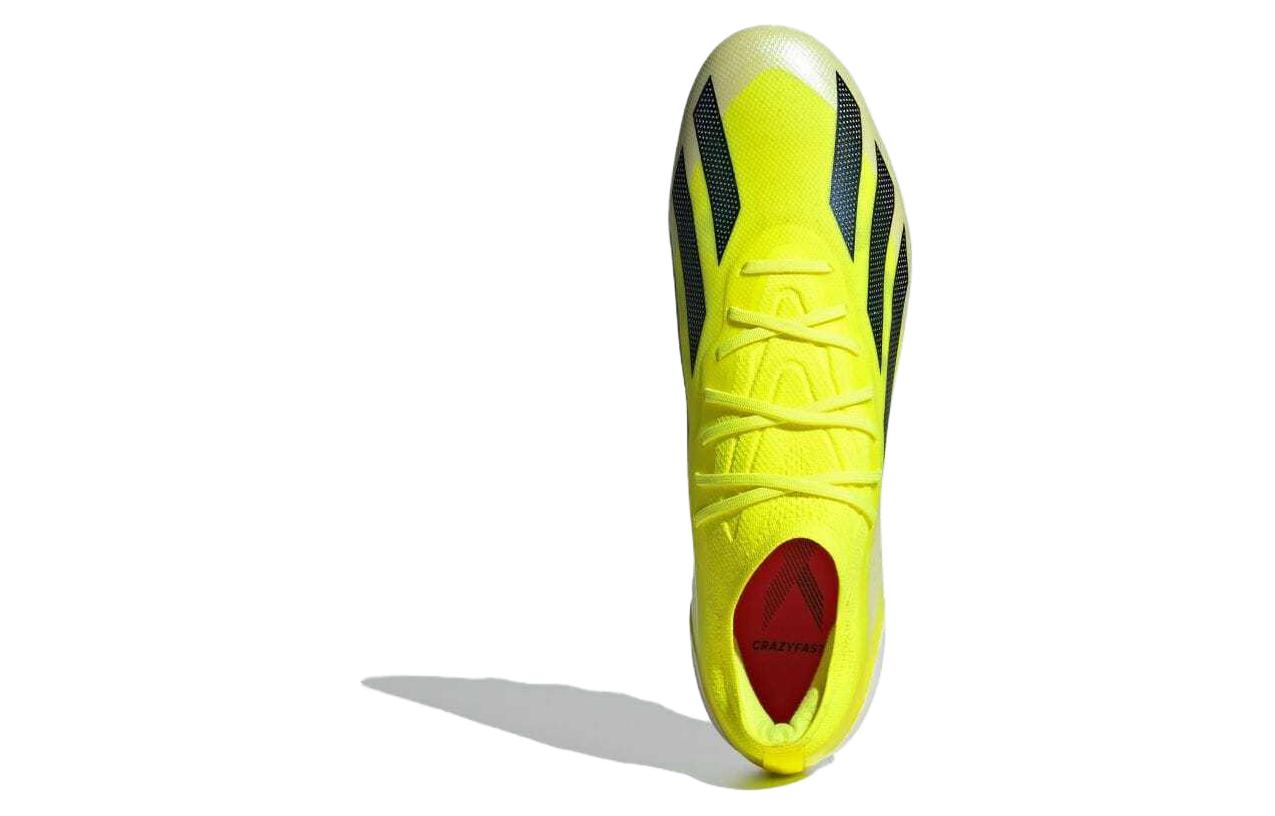 Adidas X Crazyfast.1 AG Artificial Ground HG Hard Ground Cushioning, Wear Resistant Soccer Shoes Unisex Yellow