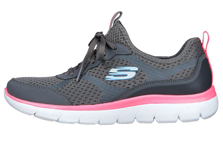 Skechers Summits Free Classics Fabric Low top Casual Shoes Women's Charcoal Gray