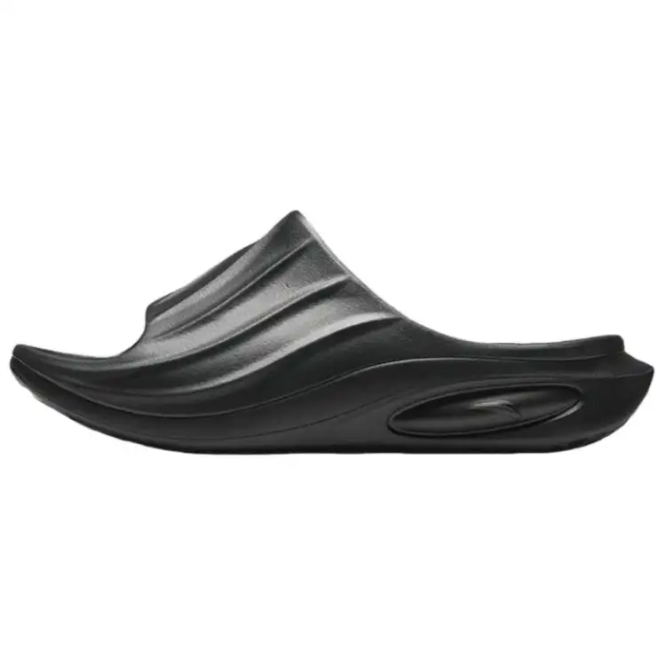 Anta Slip Resistant Abrasion Resistant Massage Slide Slippers Men's Basic Black