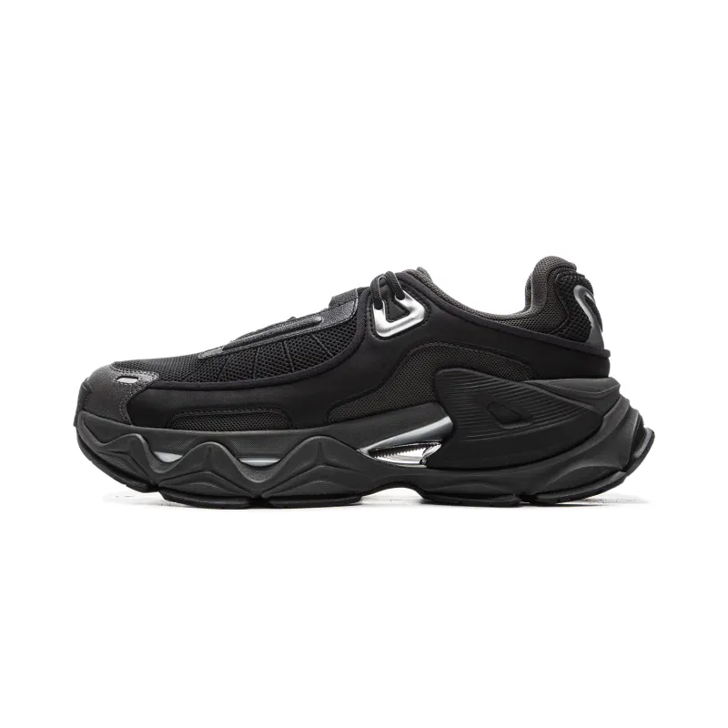 Li Ning Slip Resistant Abrasion Resistant Low top Casual Shoes Men's Black Gray