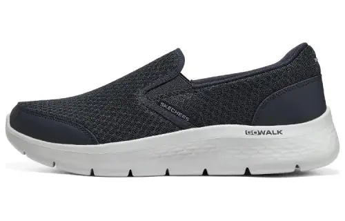 Skechers Go Walk Fle Textile, Leather Low top Casual Shoes Men's Marine Blue