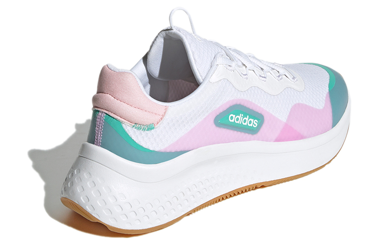 Женские кроссовки adidas neo Primrose Sleek (белый / розовый / синий) — фото 4