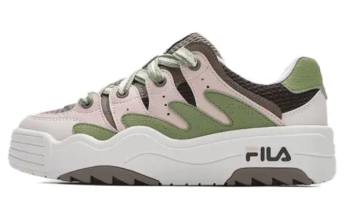 FILA Rosetta Abrasion Resistant Low top Casual Shoes Women's Gray Green