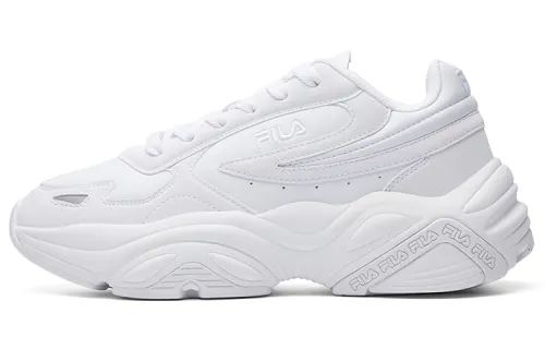FILA Fila Tracer synthetic leather artificial leather PU (polyurethane) leather spaceship fashion sports low-top lifestyle casual shoes women's all white