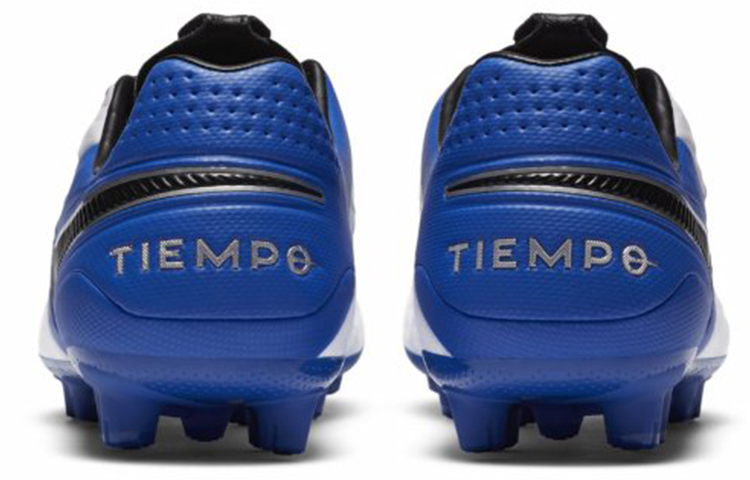 Мужские кроссовки Nike Tiempo Legend 8 HG (белый / синий) — фото 5
