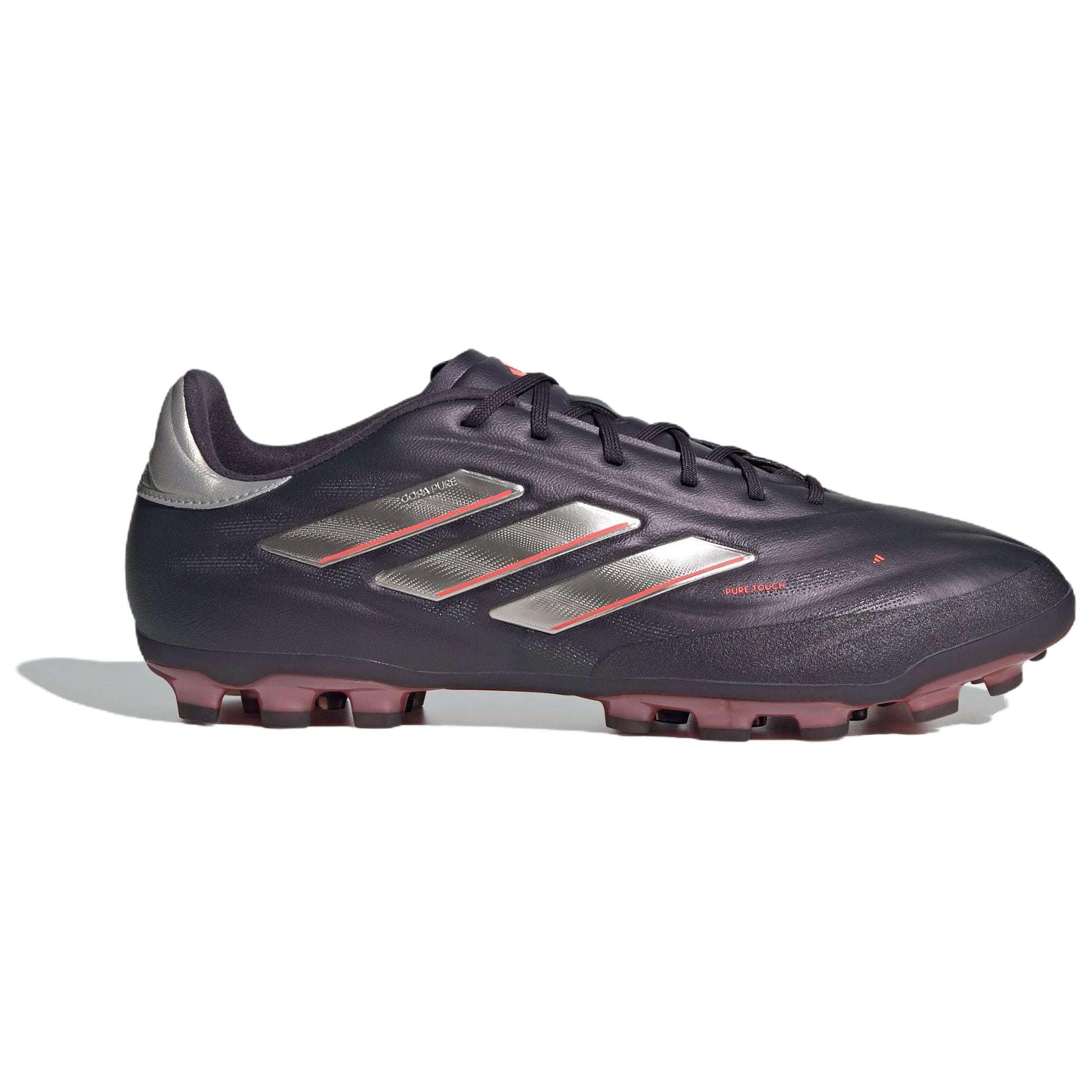 Adidas COPA PURE 2 AG Artificial Ground Slip Resistant Abrasion Resistant Soccer Shoes Unisex Purple