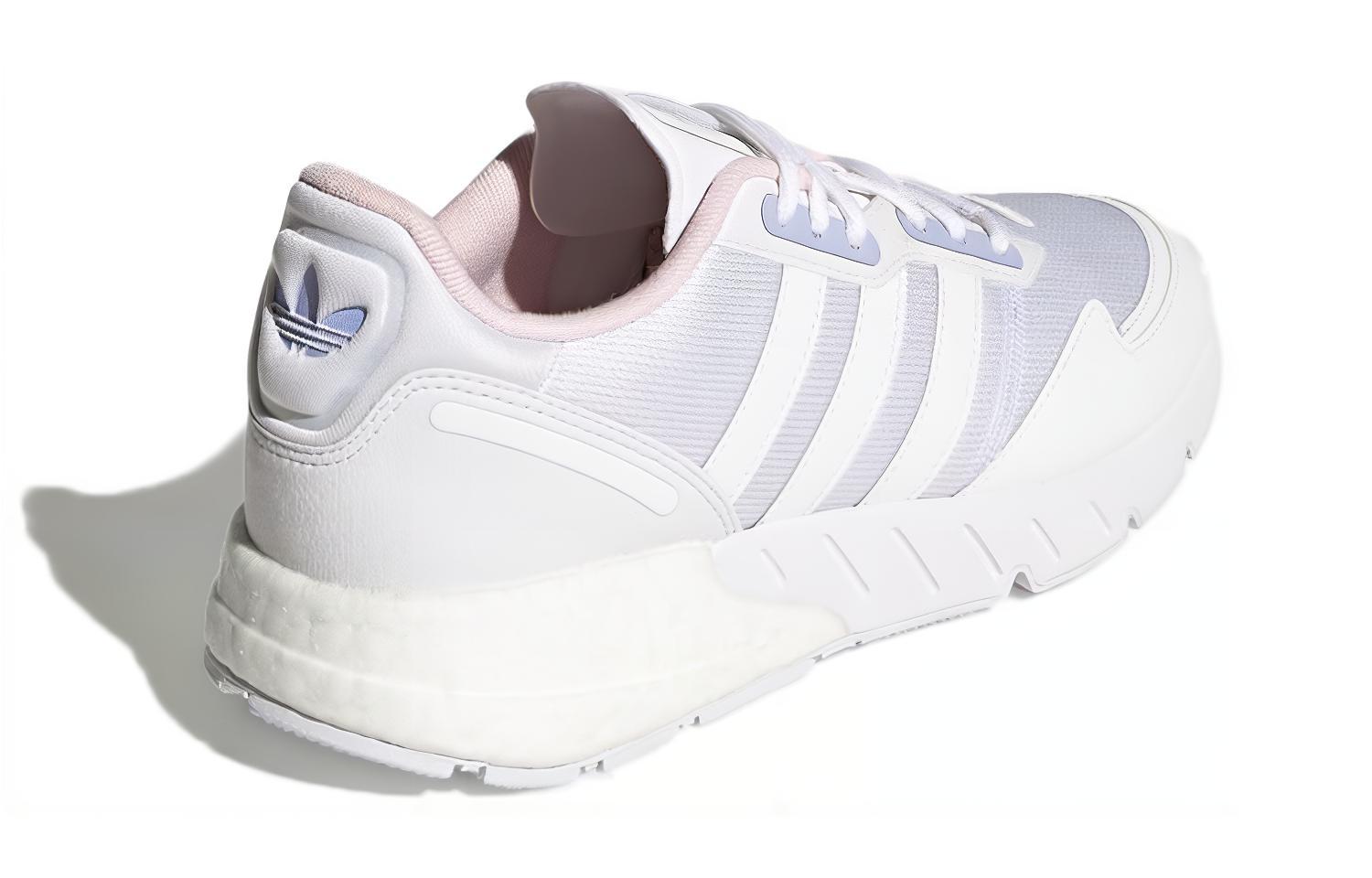 Женские кроссовки adidas originals ZX 1K Boost (бело-фиолетовые) — Белый / фиолетовый — фото 4