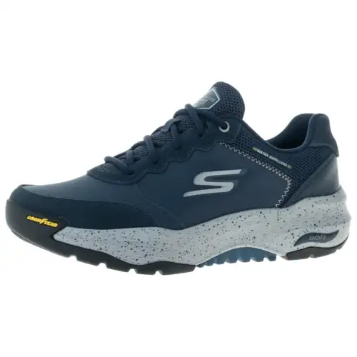 Skechers Go Walk Arch Fit Comfortable Cushioning, Wear Resistant Low top Casual Shoes Men's Blue Black