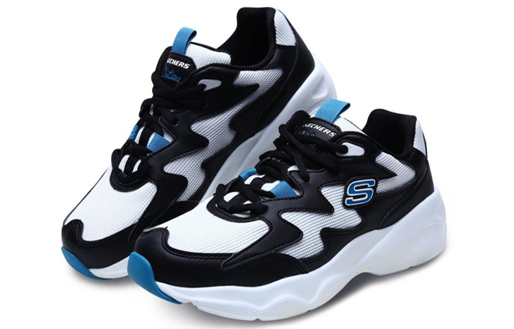 Кеды Skechers D'Lites Airy (черно-бело-синие) — фото 3