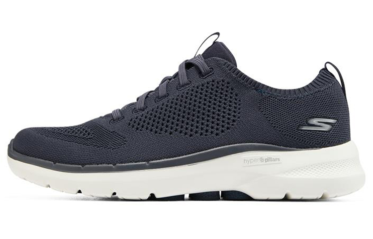 Skechers Skechers Go Walk 6 Comfortable Sports Low-top Lifestyle Shoes Men's Navy Blue