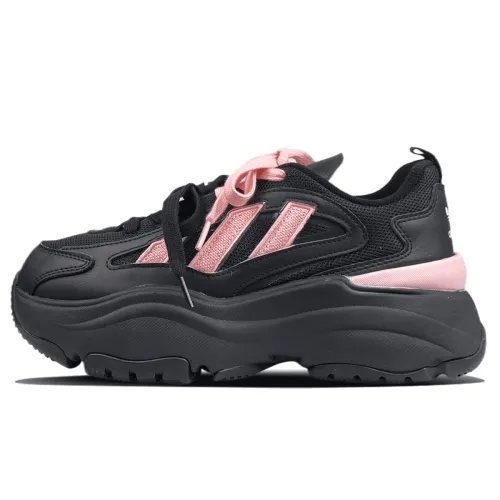 Adidas Originals OZGAIA Slip Resistant Low top Casual Shoes Women's Black Pink
