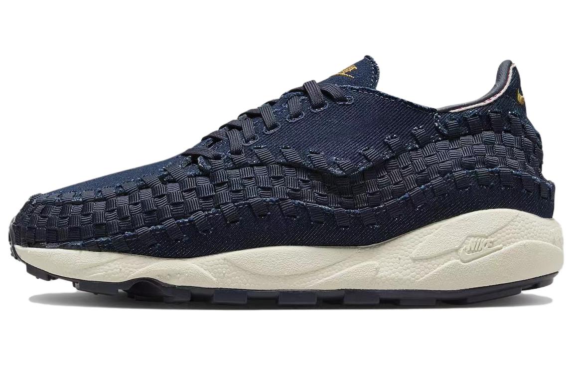 Женские кроссовки Nike Nike Air Footscape Woven Denim (сине-черные)