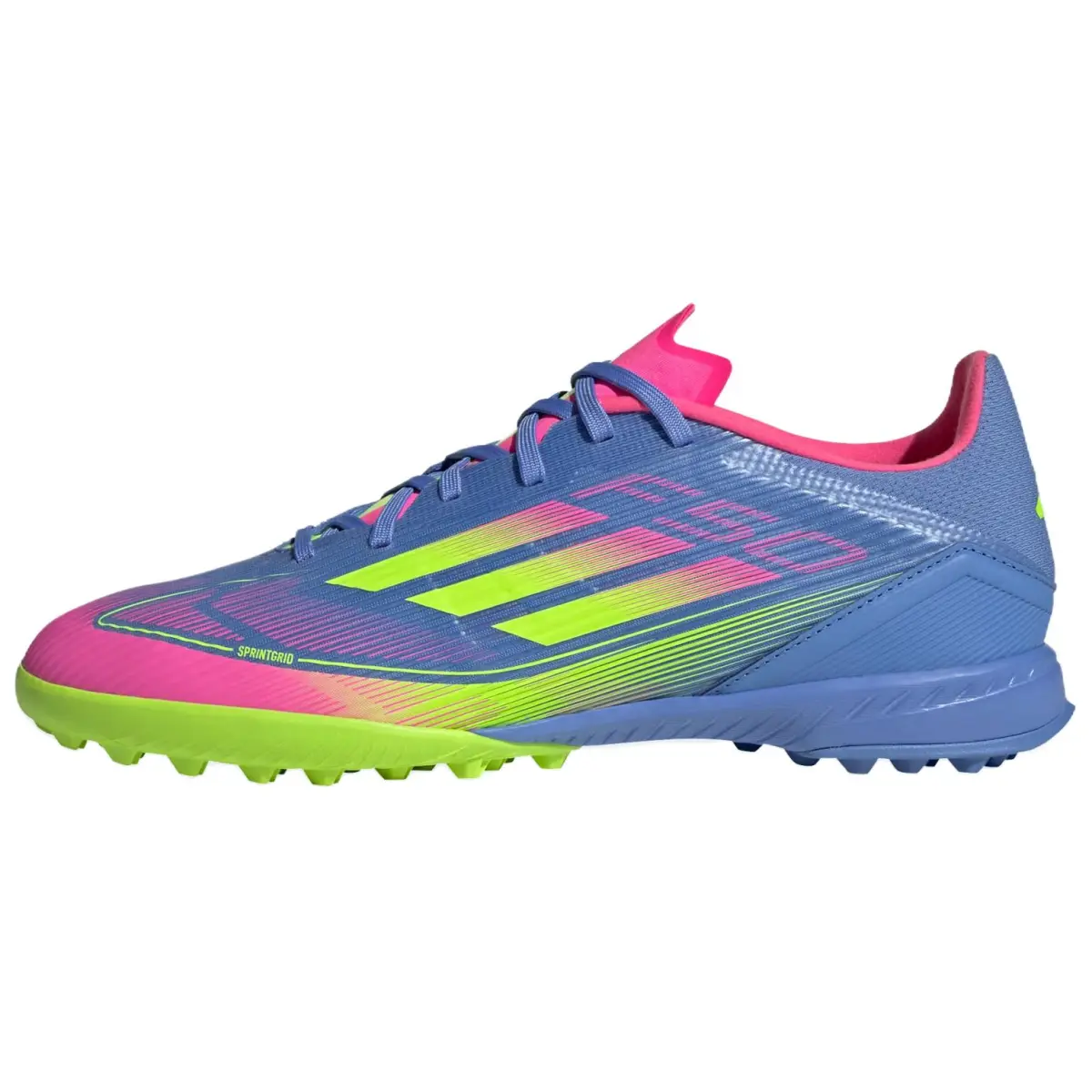 Adidas F50 League Turf Blue Fusion Lucid Lemon Lucid Pink