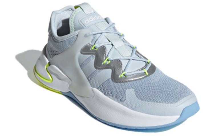 Женские кроссовки adidas neo Roamer (сине-бело-желтые) — Синий / белый / жёлтый — фото 3