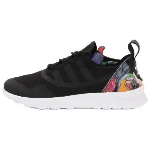 Adidas Originals ZX Flu Slip Resistant Abrasion Resistant Low top Casual Shoes Women's Black