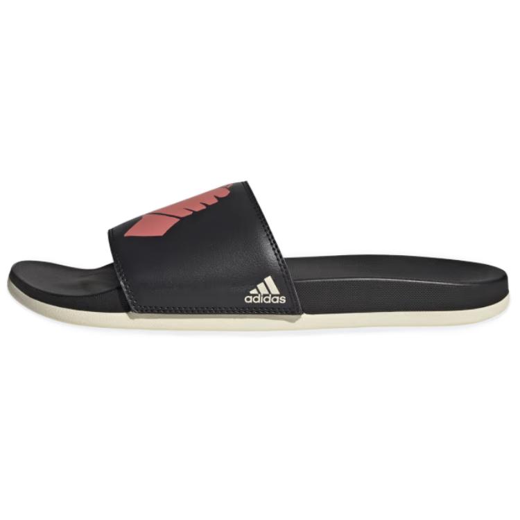 Adidas Adilette Slip Resistant Quick Dry Slide Slippers Women's Black Red