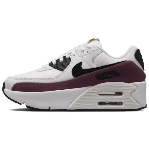 Nike Air Max 90 LV8 Sail Night Maroon Phantom Black Women's