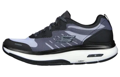 Skechers Go Walk Hyper Burst Fabric Comfortable Low top Casual Shoes Men's Black Gray