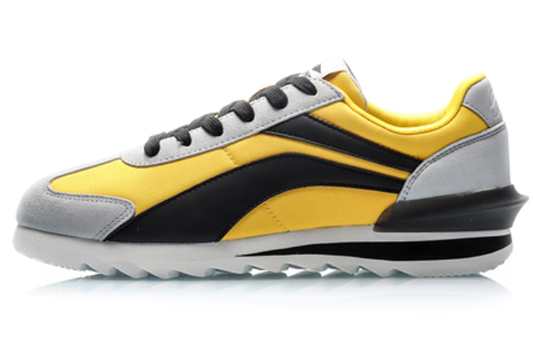 Li Ning Slip Resistant Low top Casual Shoes Men's Chromium Yellow