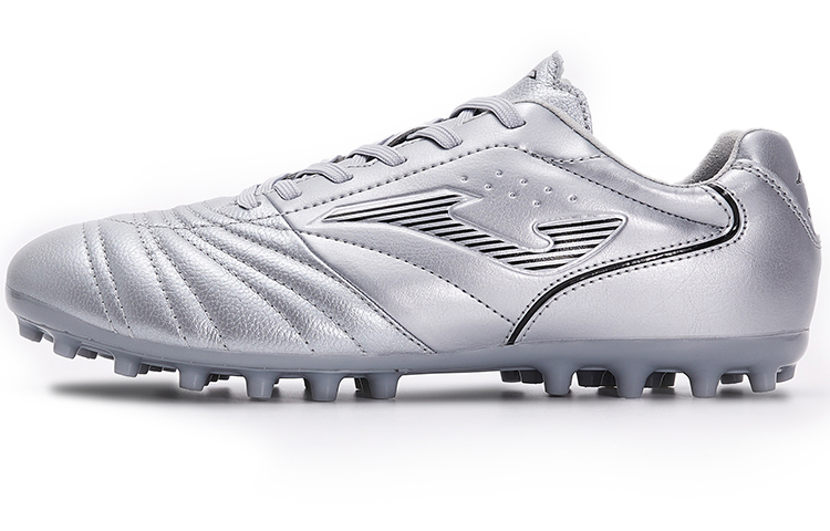 Joma Aguila MG Multi Ground Kangaroo Leather Abrasion Resistant Coverage Lightweight Soccer Shoes Men’s Silver