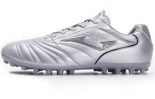 Joma Aguila MG Multi Ground Kangaroo Leather Abrasion Resistant Coverage Lightweight Soccer Shoes Men's Silver