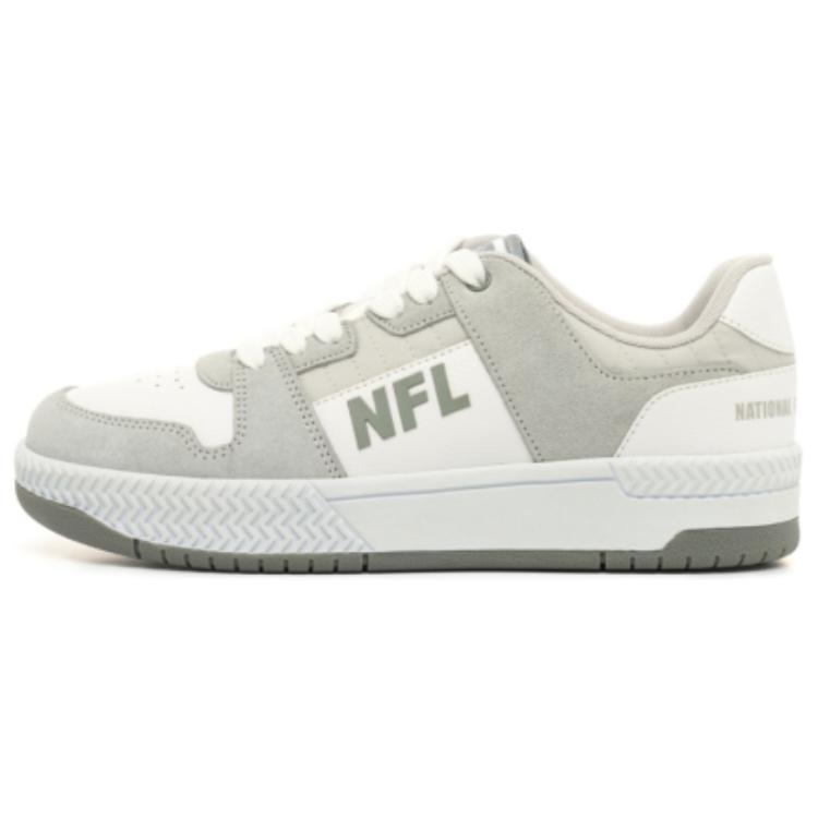 NFL Slip Resistant Abrasion Resistant Low top Casual Shoes Women's Gray White