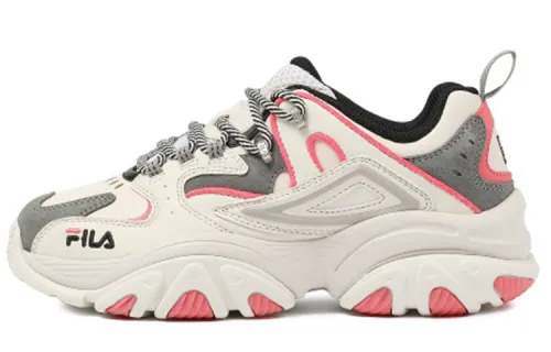 FILA Fashion Low top Casual Shoes Women's Beige Pink White