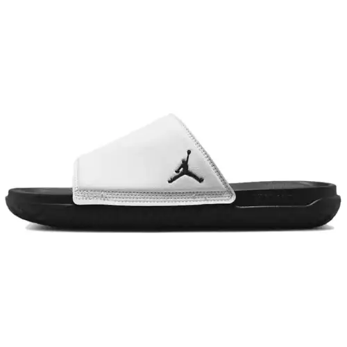 Jordan Play Slide Slip Resistant Abrasion Resistant Slide Slippers Men's Black White