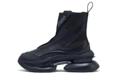 Li Ning Cushioning, Wear Resistant High top Casual Shoes Women's Black Gray