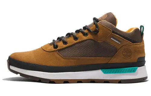 Timberland Field Trekker Textile, Leather Cushioning Slip Resistant Low top Casual Shoes Men's Brown
