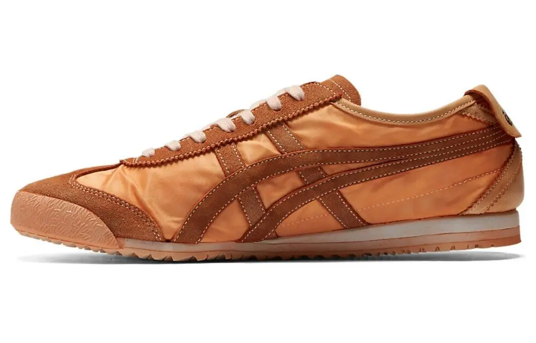 Onitsuka Tiger MEXICO 66 NM Comfortable And Trendy Abrasion Resistant Breathable Low top Casual Shoes Men's Orange
