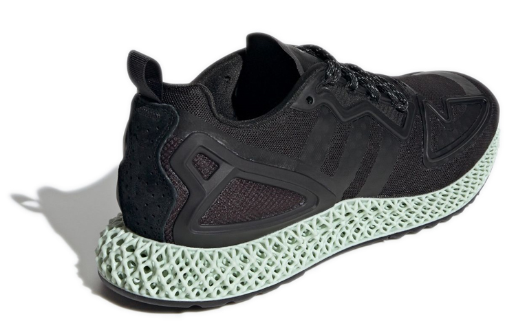 Унисекс кроссовки adidas ZX 2K (черно-зеленые) — Чёрный / зелёный — фото 3