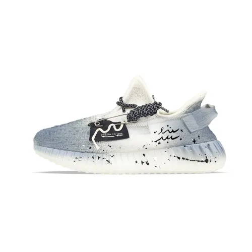 Adidas Originals Yeezy Boost 350 V2 Abrasion Resistant Abrasion Resistant Low top Casual Shoes Unisex White Blue