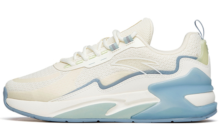 Anta Chasing Clouds Cushioning Low top Sports Casual Shoes Women's White Blue Green