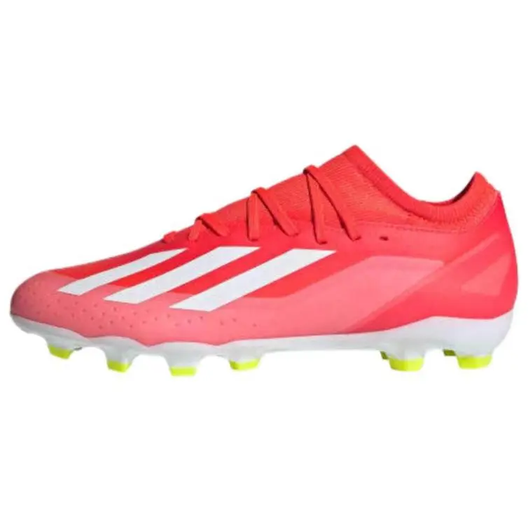 Adidas X CRAZYFAST LEAGUE Artificial Turf Slip Resistant Abrasion Resistant Soccer Shoes Men's Red White
